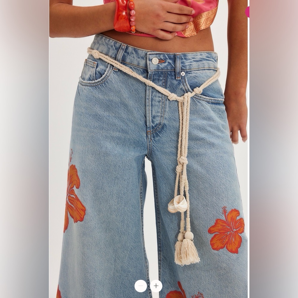 FREE PEOPLE x We The Free Palisades Wide-Leg Jeans size 26 - Picture 5 of 12
